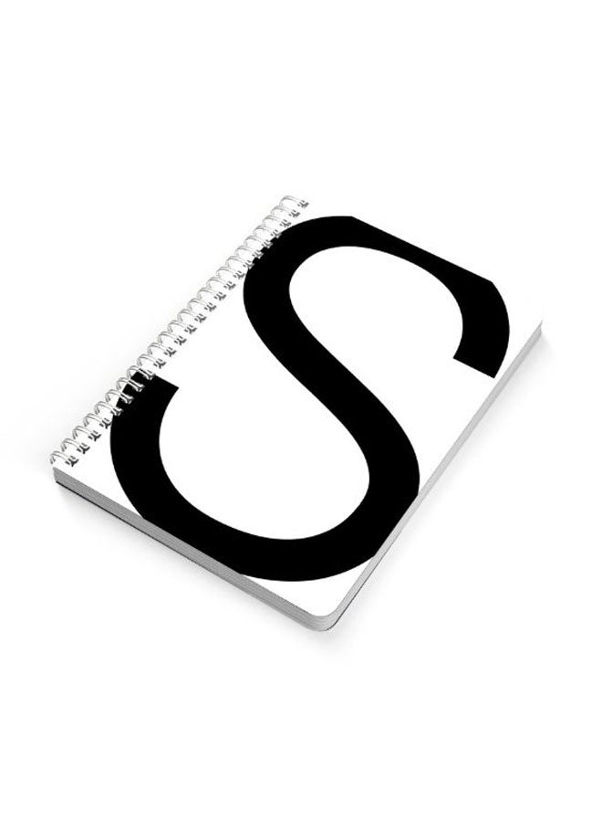 LOWHA A5 Spiral Bound Notebook Black/White - Image 2