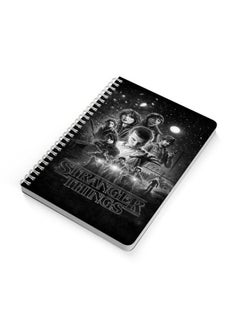 LOWHA Stranger Things A5 Spiral Bound Notebook Black/Grey  - Image 2