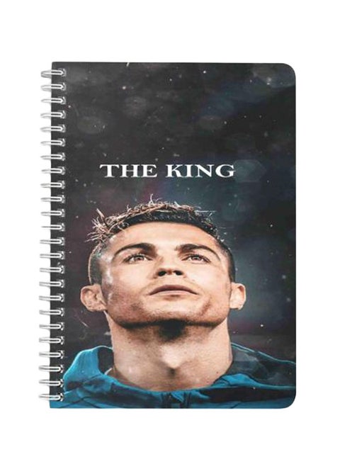 The King Ronaldo A5 Spiral Bound Notebook Multicolour