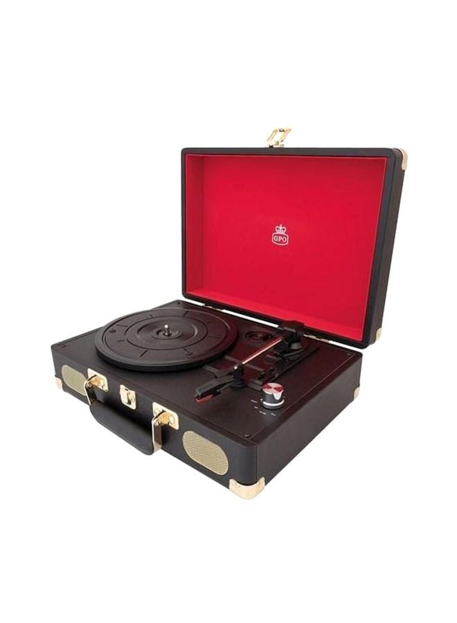 GPO Retro - Soho Vinyl Record Player With Built-In Speaker 5060237571686 Black - Image 1