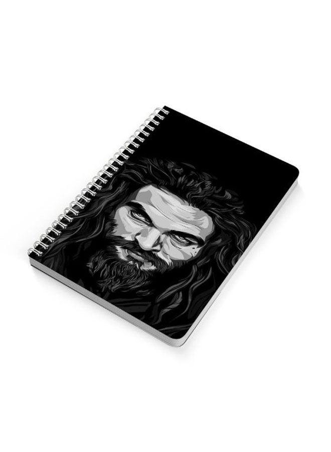 LOWHA A5 Spiral Bound Notebook Black/Grey - Image 2