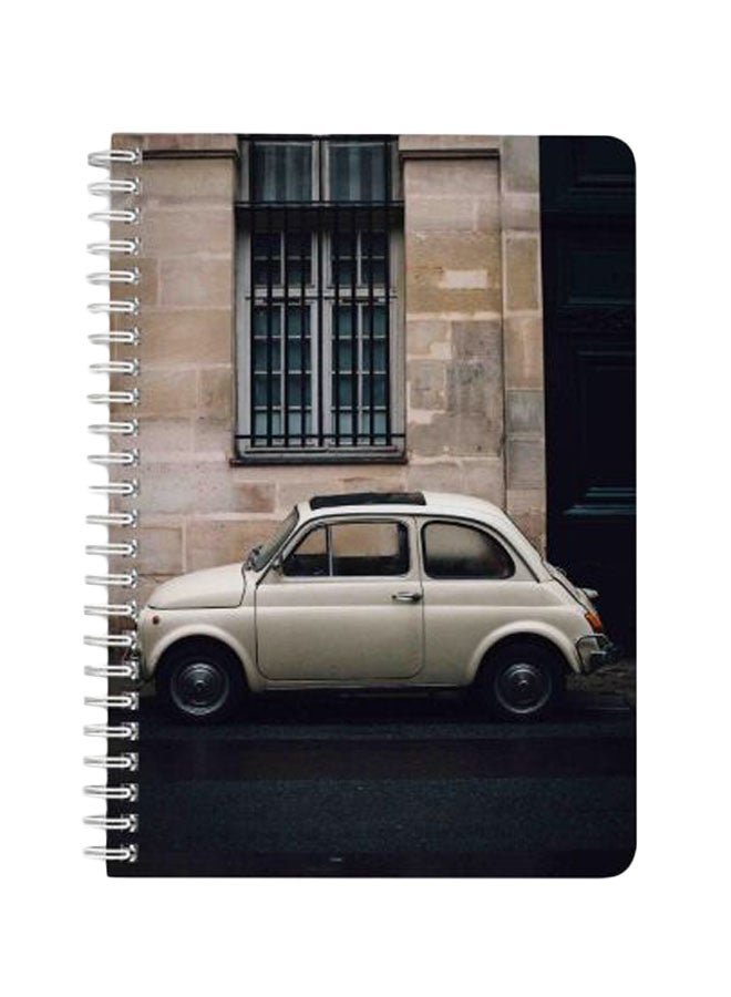 LOWHA Vintage Car A5 Spiral Bound Notebook Multicolour - Image 1