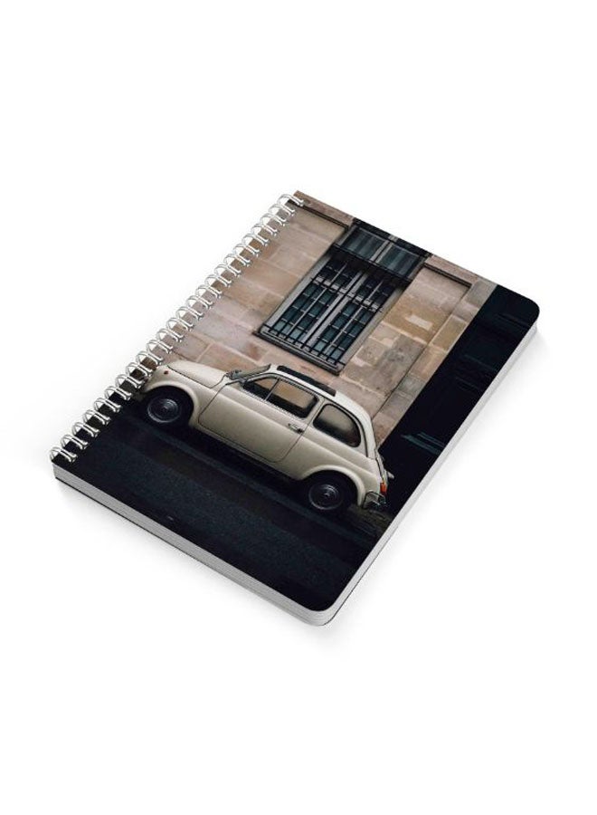 LOWHA Vintage Car A5 Spiral Bound Notebook Multicolour - Image 2