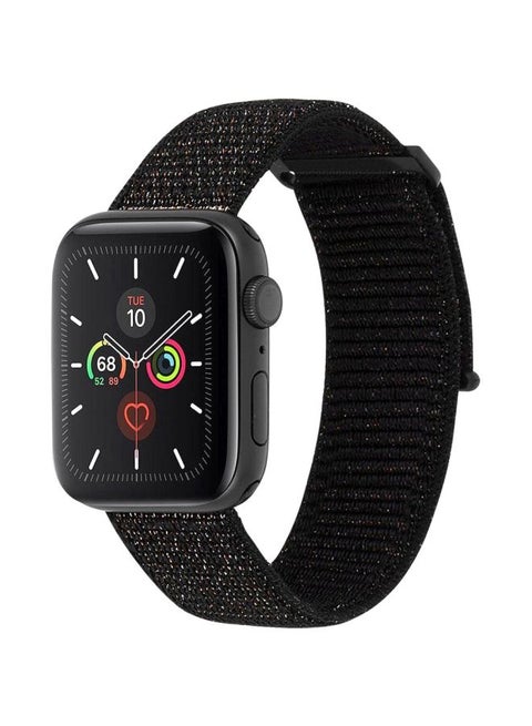 Replacement Band For Apple Watch 38/40mm Metallic Black