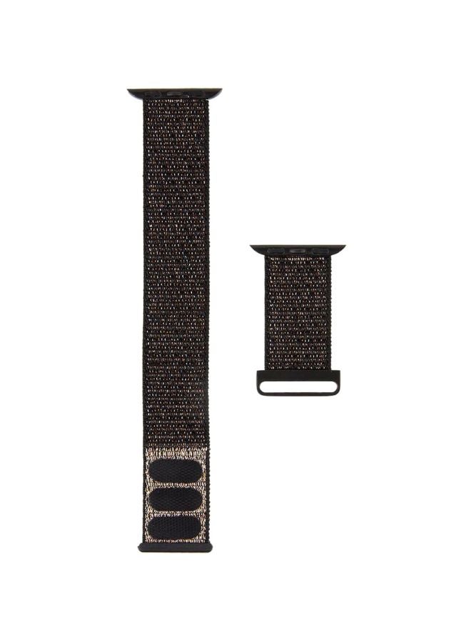 Replacement Band For Apple Watch 38/40mm Metallic Black