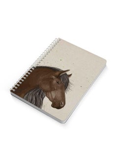 LOWHA Wild Horse A5 Spiral Bound Notebook Brown/Grey  - Image 2