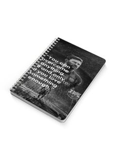 LOWHA Messi A5 Spiral Bound Notebook Black/Grey/White  - Image 2