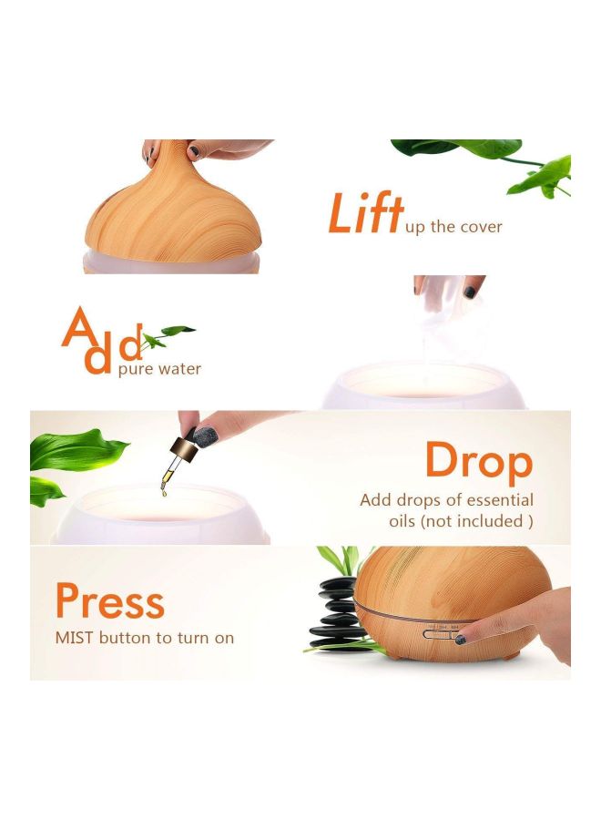 موزع للعلاج العطري بقدرة 14 وات بني/أزرق - Image 5