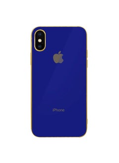 HICOOL Protective Case Cover For Apple iPhone X Blue/Gold  - Image 2