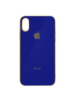 HICOOL Protective Case Cover For Apple iPhone X Blue/Gold  - Image 1
