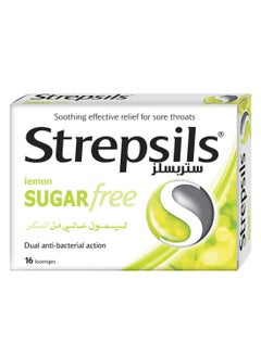 Strepsils Lemon Sugar Free Flavour Sore Throat Relief - 16 Lozenges  - Image 1