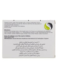 Strepsils Lemon Sugar Free Flavour Sore Throat Relief - 16 Lozenges  - Image 2