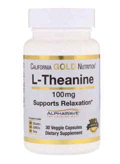 L-Theanine Alphawave Supports Relaxation - 30 Veggie Capsules