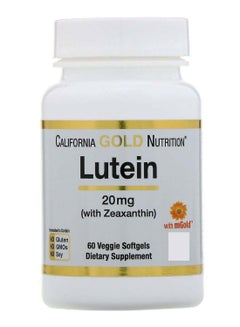 California Gold Nutrition Lutein With Zeaxanthin - 60 Veggie Softgels 