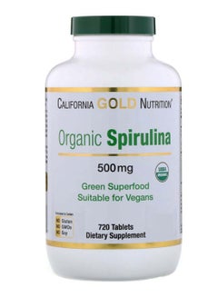 Organic Spirulina - 720 Tablets