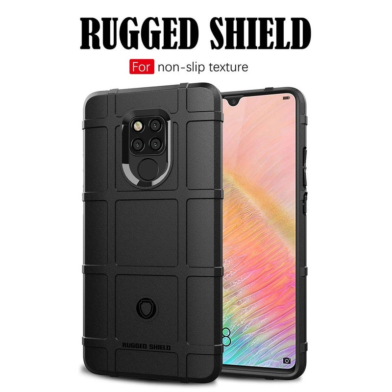 حافظة حماية واقية للهاتف من السيليكون مضادة للصدمات بتغطية كاملة لهاتف هواوي ميت 20X أسود - Image 2