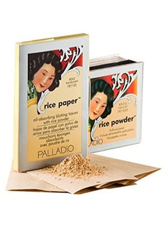 PALLADIO Natural Rice Powder Face Absorbs Oil Blotting Paper Beige  - Image 2