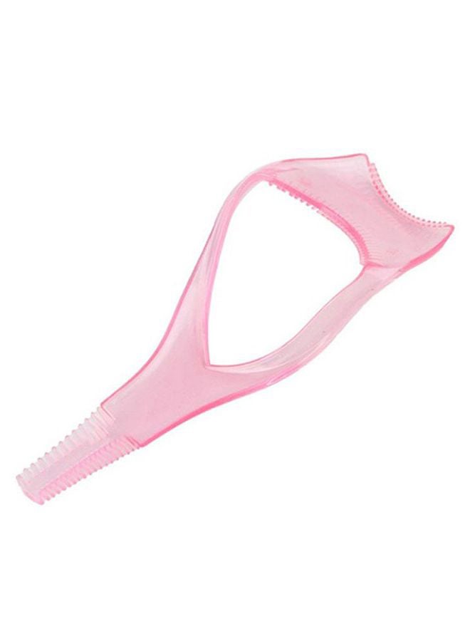 أداة لحماية العينين أثناء وضع الماسكارا مزودة بأداة لتمشيط الرموش وردي - Image 2