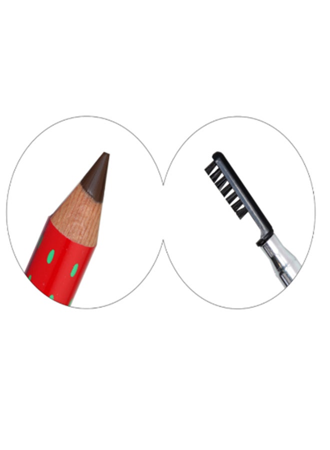 ستوربيري قلم حواجبٍ مع فرشاةٍ بجانبٍ واحد . البني الفاتح - Image 3