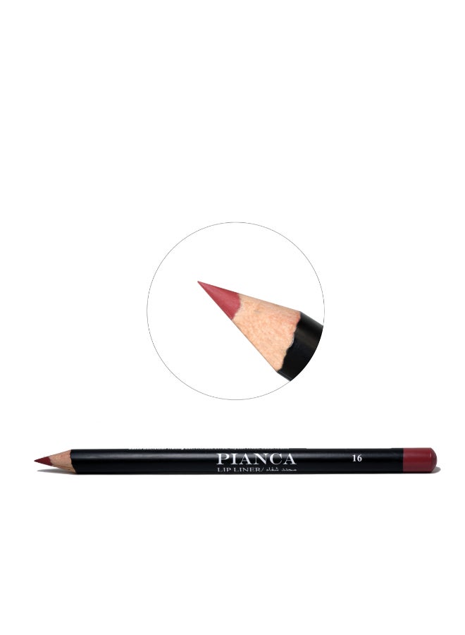 PIANCA Lip Liner Pencil No.16 Dark Red - Image 2