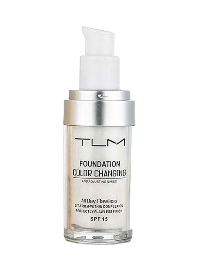 تي إل إم كريم أساس سائل متغير اللون لمظهر بلا عيوب بعامل حماية من الشمس SPF 15 بيج - Image 1