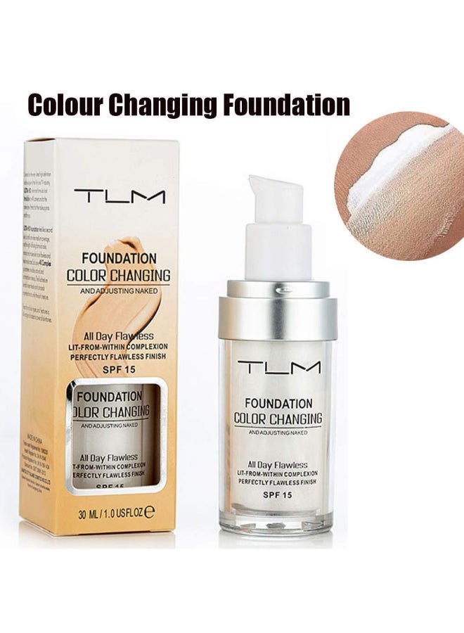 تي إل إم كريم أساس سائل متغير اللون لمظهر بلا عيوب بعامل حماية من الشمس SPF 15 بيج - Image 2