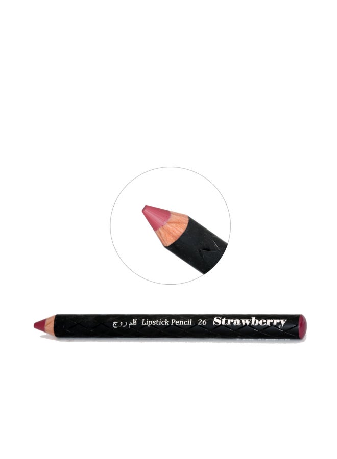 Strawberry lipstick Pencil No.26 Guardsmen Red - Image 2