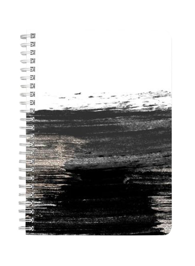 LOWHA Brush A5 Spiral Notebook Black/White - Image 1