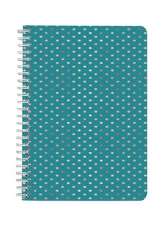 LOWHA Dots Printed A5 Spiral Notebook Green  - Image 1