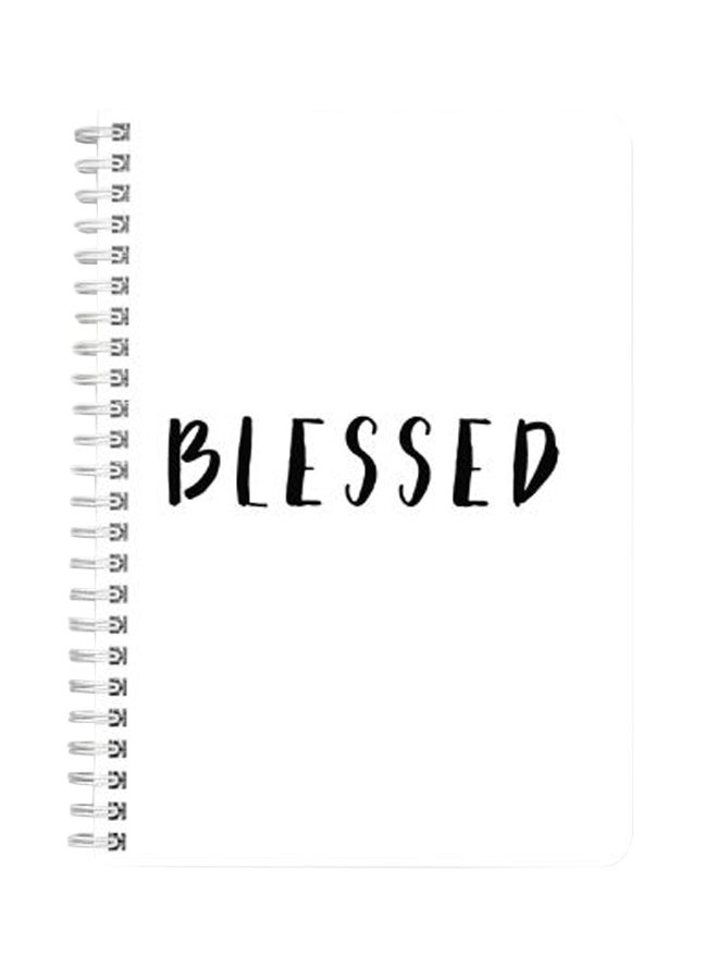 LOWHA Blessed A5 Spiral Notebook Black/White - Image 2