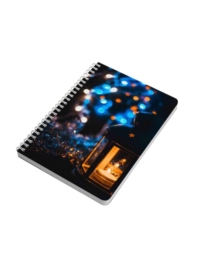 LOWHA Blur Lights Candle A5 Spiral Notebook Multicolour - Image 2