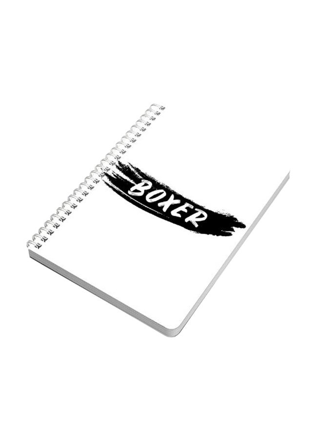 LOWHA Boxer A5 Spiral Notebook Black/White  - Image 1