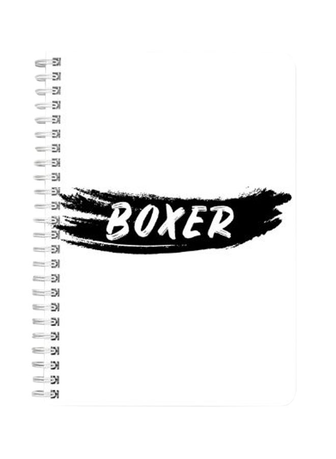 LOWHA Boxer A5 Spiral Notebook Black/White  - Image 2
