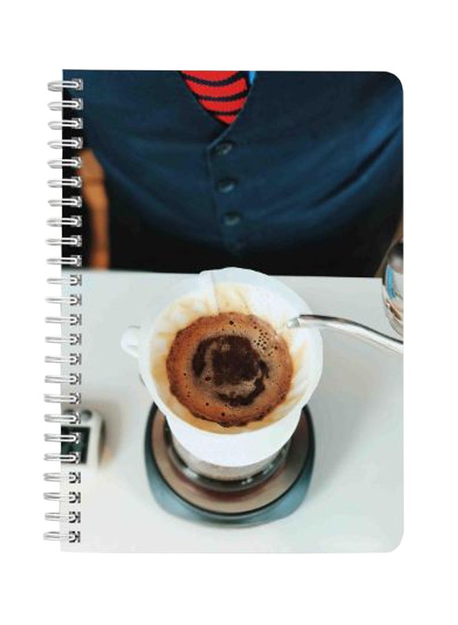 LOWHA Brewing Coffee A5 Spiral Notebook Multicolour - Image 1
