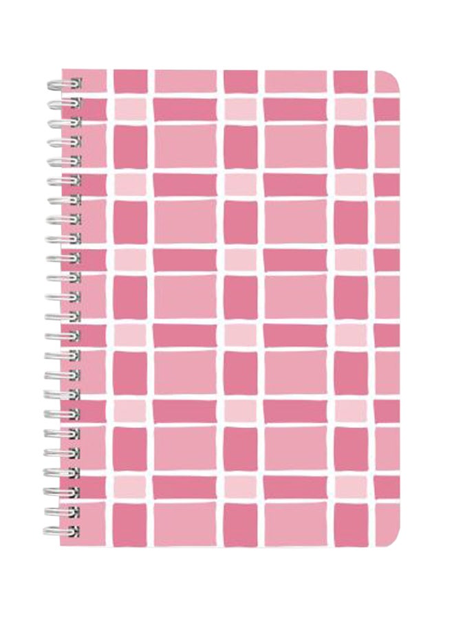 لوحة دفتر بسلك حلزوني مقاس A5 وردي - Image 1