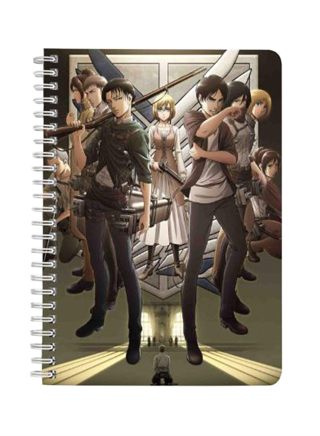 LOWHA Attack On Titan A5 Spiral Notebook Multicolour  - Image 1