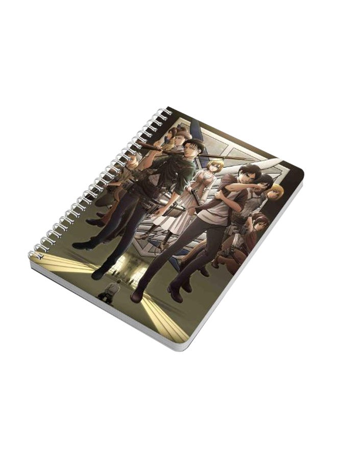 LOWHA Attack On Titan A5 Spiral Notebook Multicolour  - Image 2