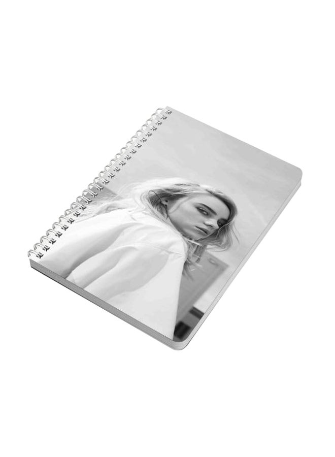 LOWHA - Billie A5 Spiral Notebook Grey - Image 1