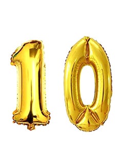 Number 10 Foil Balloon 17inch