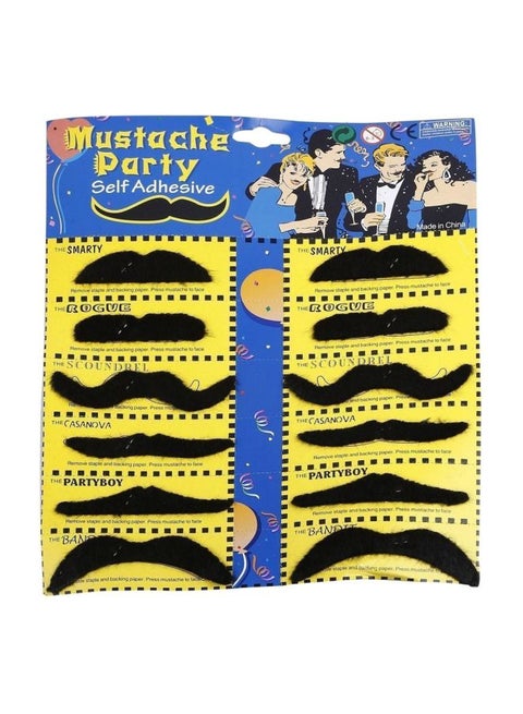 Set Of 12 Moustache Set