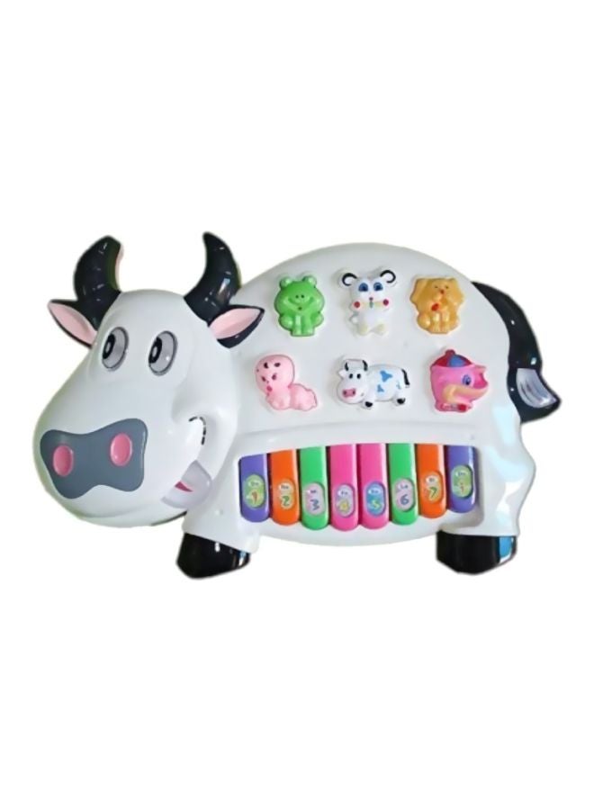 Munchkin Land Pianism Musical Cow Keyboard Toy 12inch  - Image 1