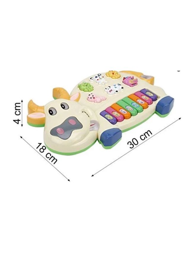 Munchkin Land Pianism Musical Cow Keyboard Toy 12inch  - Image 2