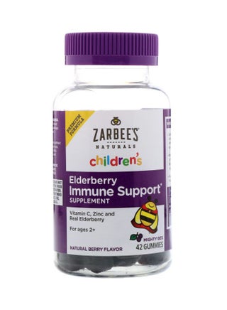 Children's Elderberry Immune Support - Natural Berry Flavour - 42 Gummies - v1579930288/N32925681A_1
