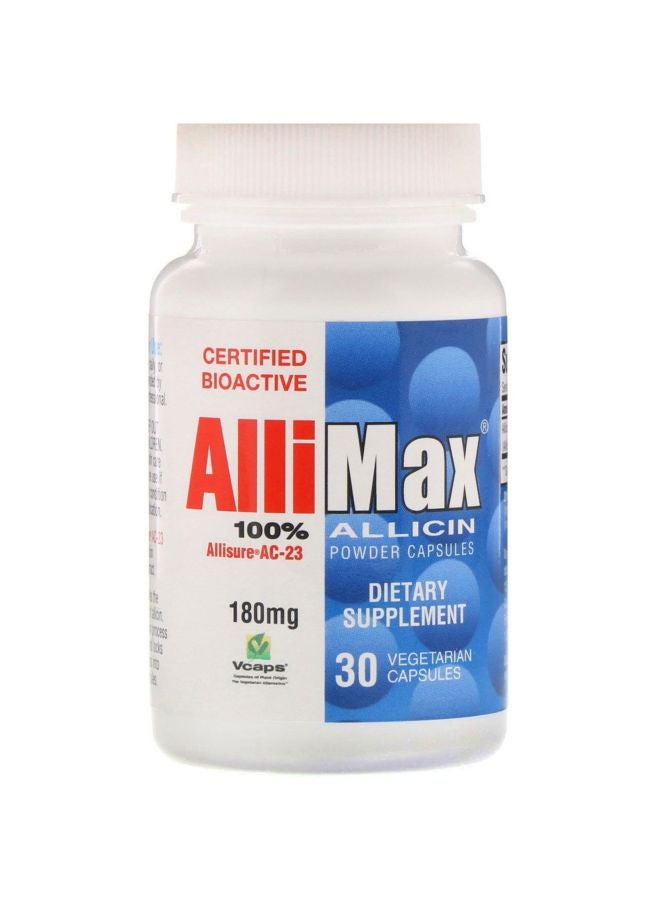 Allicin Powder Dietary Supplement 180 Mg - 30 Capsules