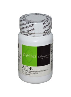 DaVinci Laboratories of Vermont A D K Dietary Supplement-60 Capsules 