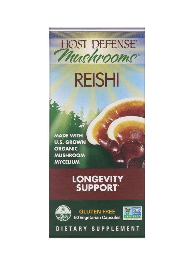 مكمل غذائي بخلاصة فطر الريشي - 60 كبسولة نباتية - Image 2