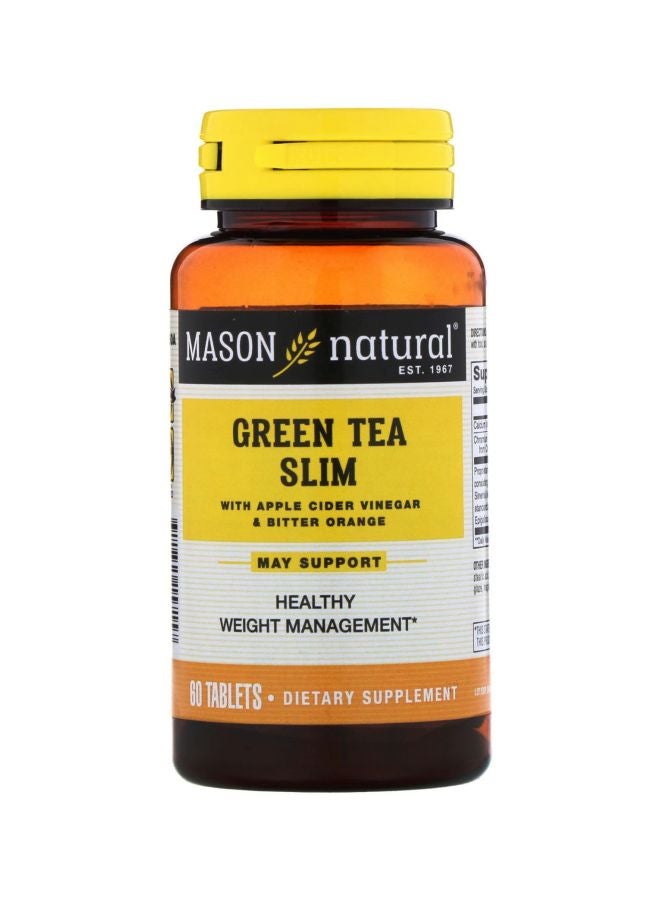 Mason Natural Green Slim Tea Weight Management Dietary Supplement - 60 Tablets