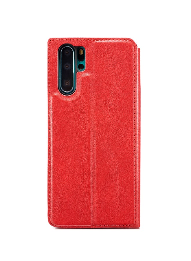 Protective Case Cover For Holder And Card Slots For Samsung Galaxy Note 10 Plus Red 