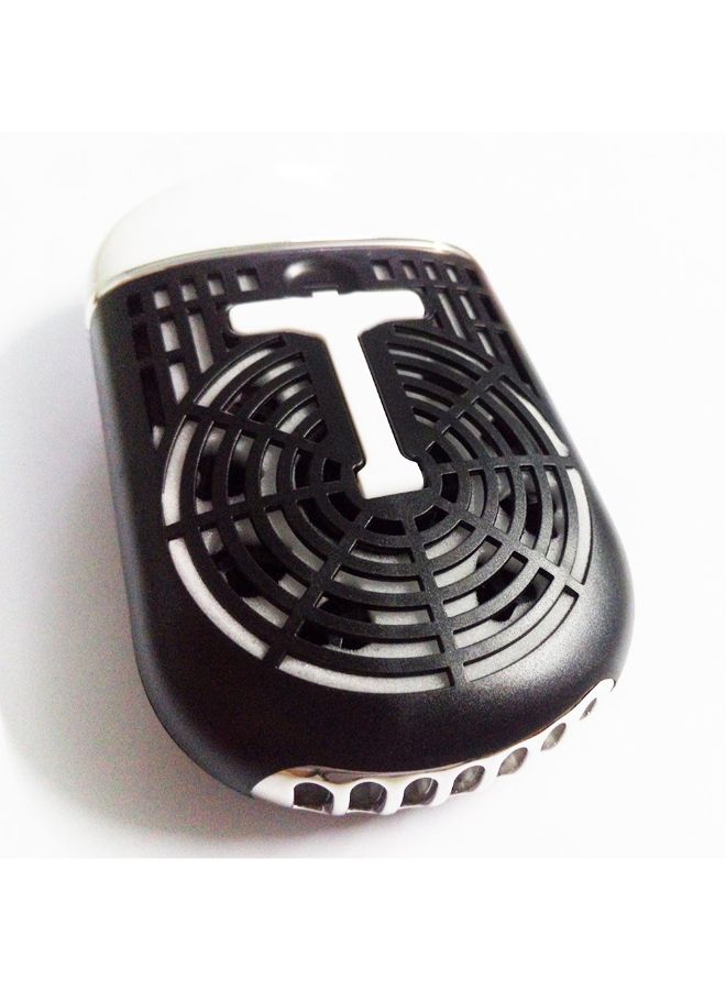 جامب مروحة تكييف صغيرة لتمديد الرموش مزودة بمنفاخ الرموش ومنفذ USB أسود/ أبيض  - Image 3