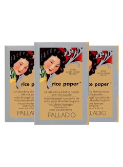 PALLADIO Pack Of 3 Rice Blotting Paper Sheet Beige  - Image 1